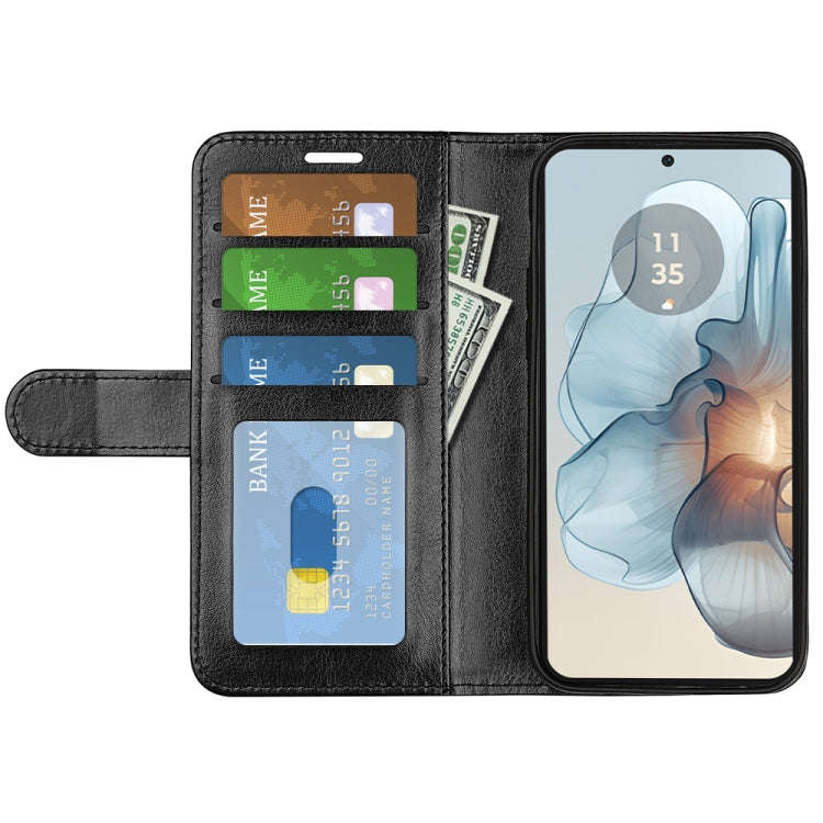 For Motorola Moto G24 Power R64 Texture Horizontal Flip Leather Phone Case(Black)