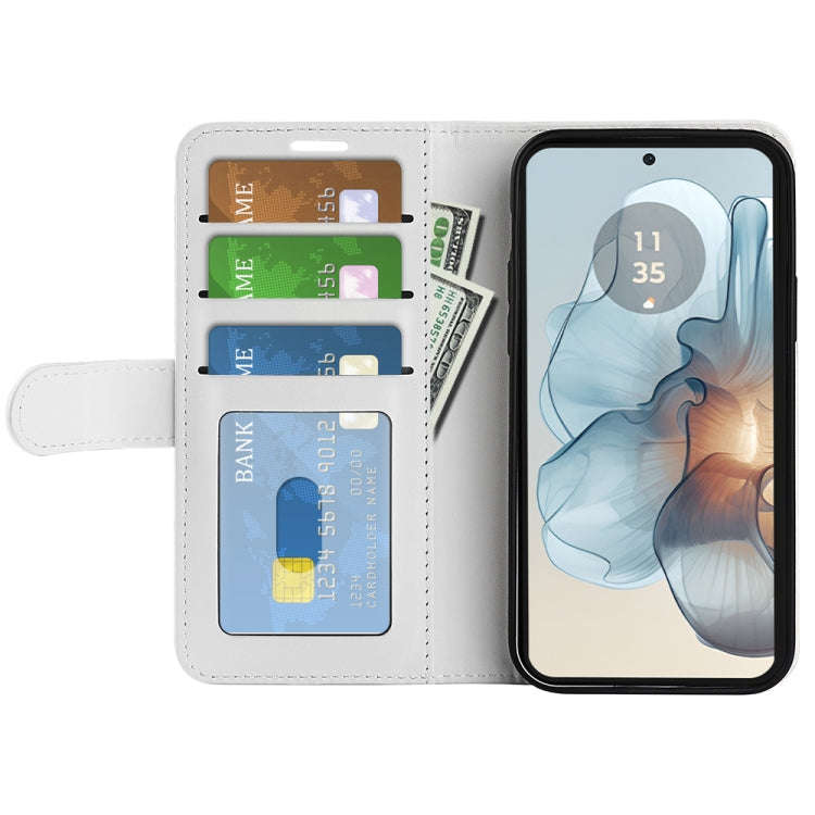For Motorola Moto G24 Power R64 Texture Horizontal Flip Leather Phone Case(White)