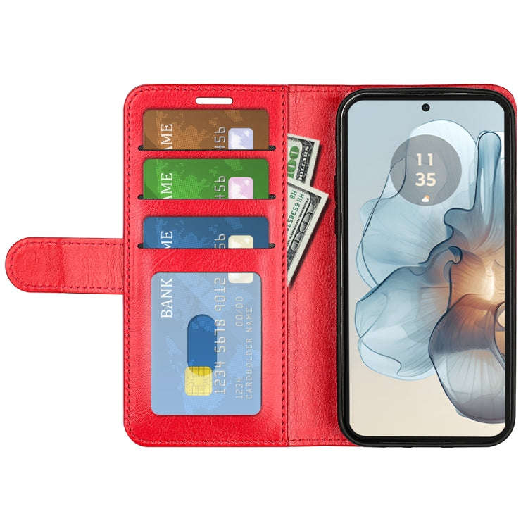 For Motorola Moto G24 Power R64 Texture Horizontal Flip Leather Phone Case(Red)