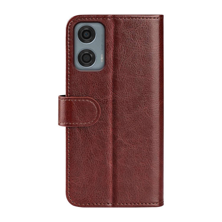 For Motorola Moto G24 Power R64 Texture Horizontal Flip Leather Phone Case(Brown)