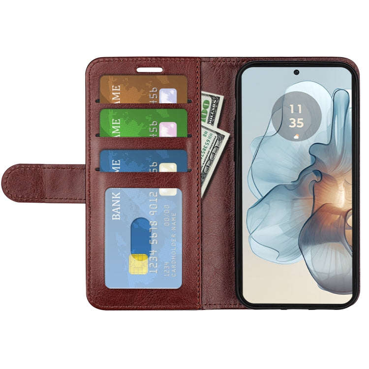 For Motorola Moto G24 Power R64 Texture Horizontal Flip Leather Phone Case(Brown)