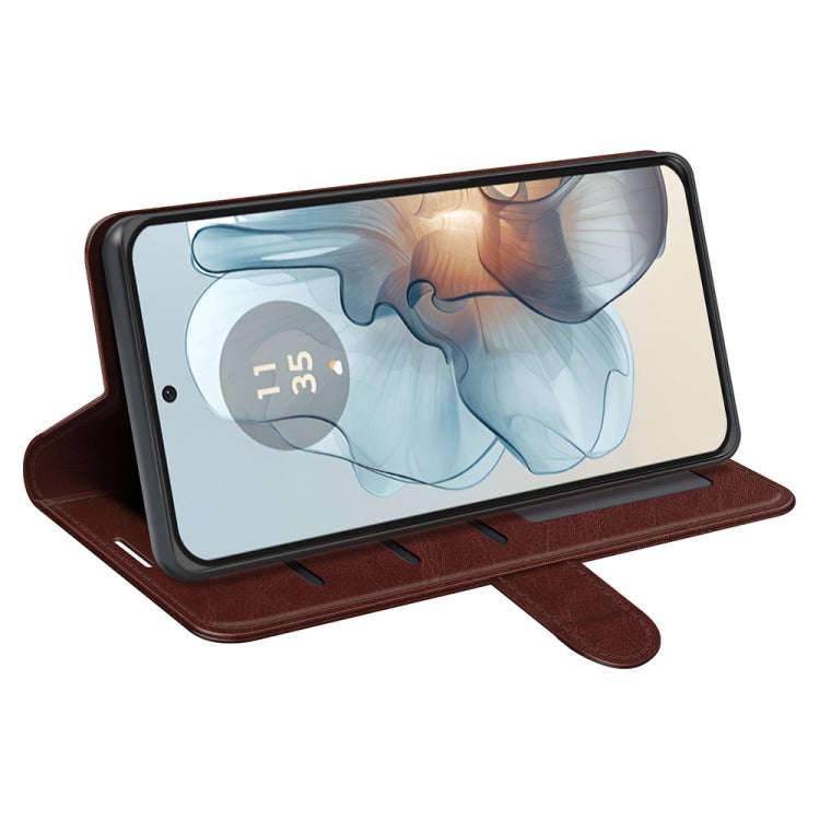 For Motorola Moto G24 Power R64 Texture Horizontal Flip Leather Phone Case(Brown)