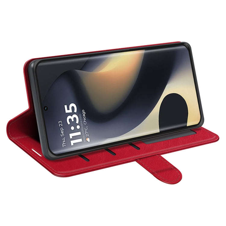 For Motorola Edge 5G 2024 R64 Texture Horizontal Flip Leather Phone Case(Red)