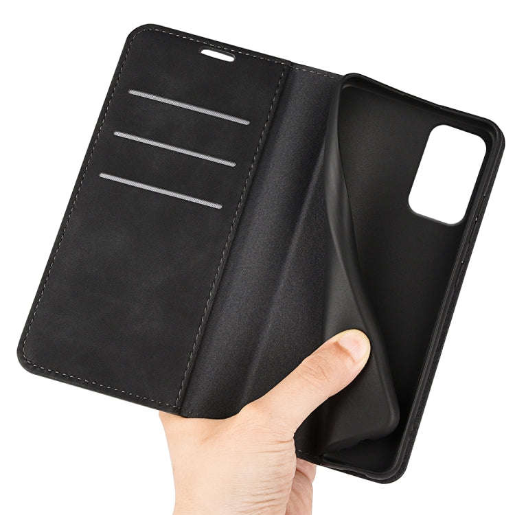 For Motorola Moto G24 Power Retro-skin Magnetic Suction Leather Phone Case(Black)