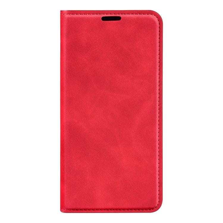 For Motorola Edge 5G 2024 Retro-skin Magnetic Suction Leather Phone Case(Red)