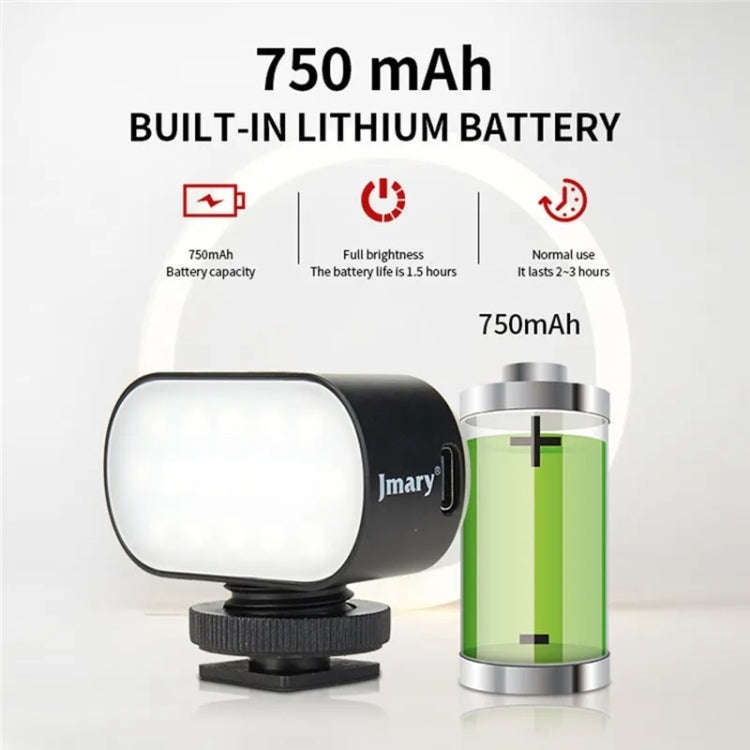 JMARY FM-16RGB Mini Portable Rechargeable RGB Video Conference Photography LED Fill Light