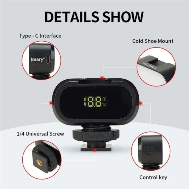 JMARY FM-16RGB Mini Portable Rechargeable RGB Video Conference Photography LED Fill Light
