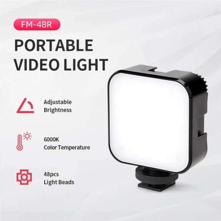 JMARY FM-48R Dimmable Photography LED Fill Light Portable Mini Camera Phone Fill Light