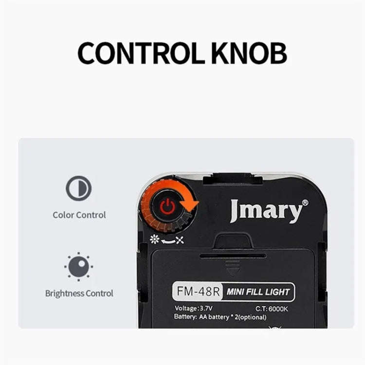 JMARY FM-48R Dimmable Photography LED Fill Light Portable Mini Camera Phone Fill Light