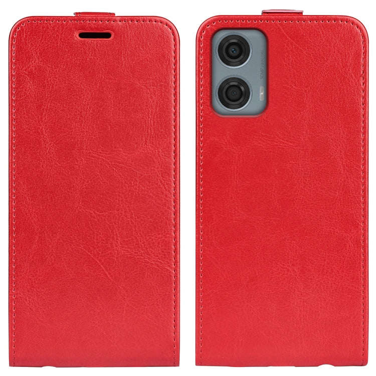 For Motorola Moto G24 Power R64 Texture Single Vertical Flip Leather Phone Case(Red)