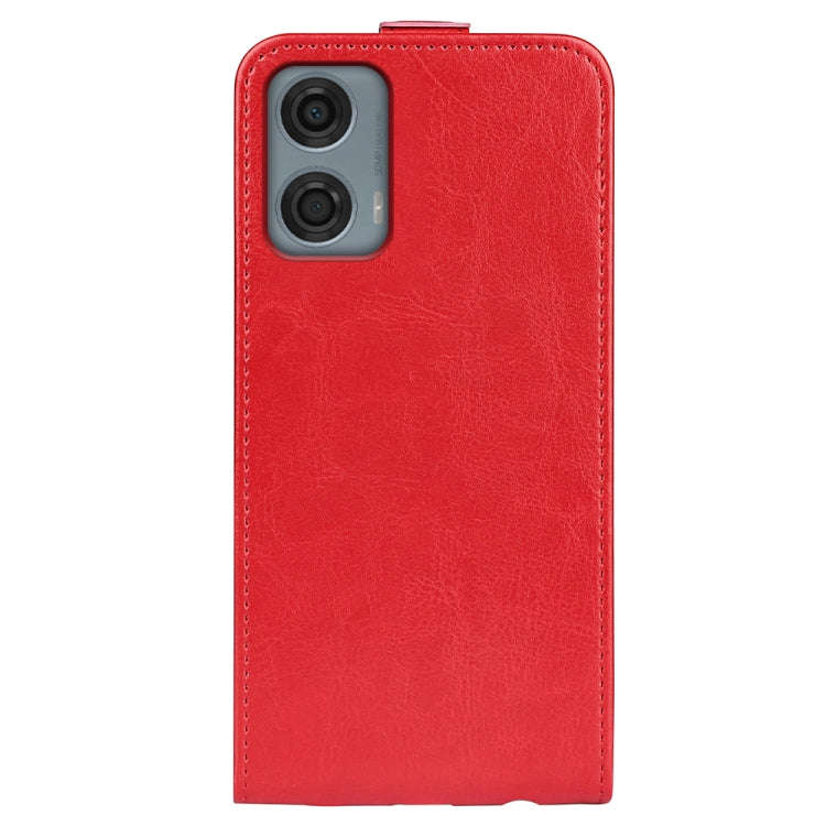 For Motorola Moto G24 Power R64 Texture Single Vertical Flip Leather Phone Case(Red)