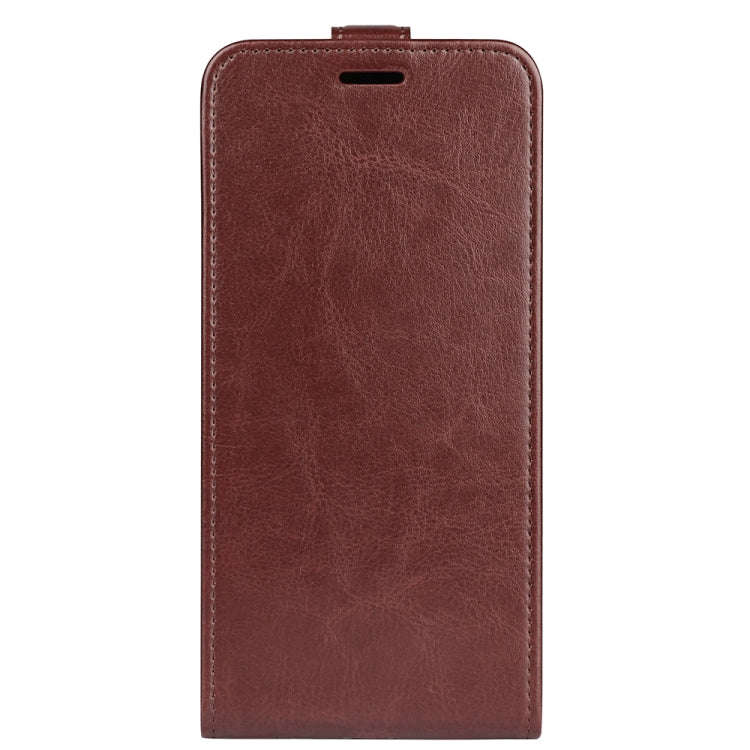 For Motorola Moto G24 Power R64 Texture Single Vertical Flip Leather Phone Case(Brown)