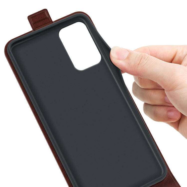 For Motorola Moto G24 Power R64 Texture Single Vertical Flip Leather Phone Case(Brown)
