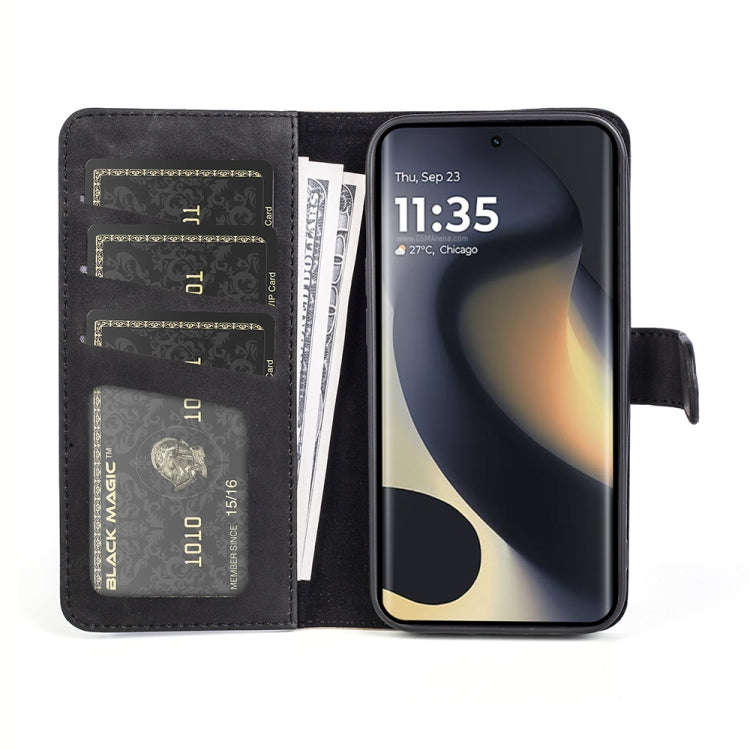 For Motolora Edge 5G 2024 Stitching Horizontal Flip Leather Phone Case(Black)