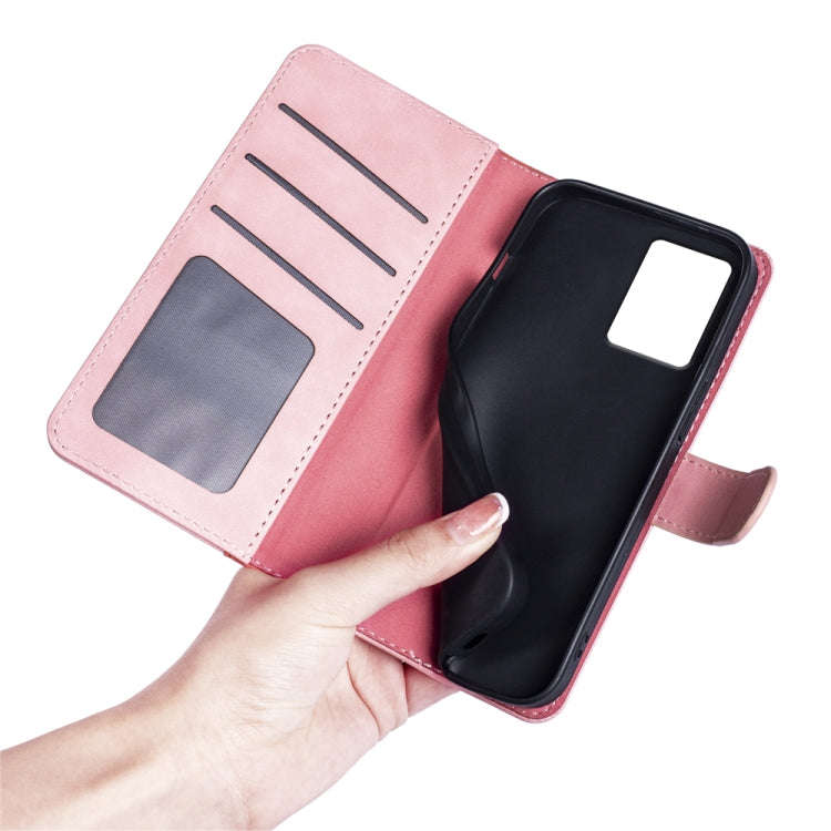 For Motolora Edge 5G 2024 Stitching Horizontal Flip Leather Phone Case(Red)