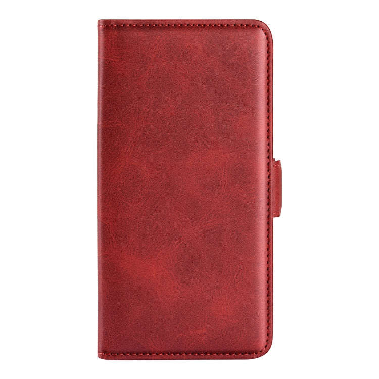 For Motorola Moto G24 Power Dual-side Magnetic Buckle Horizontal Flip Leather Phone Case(Red)
