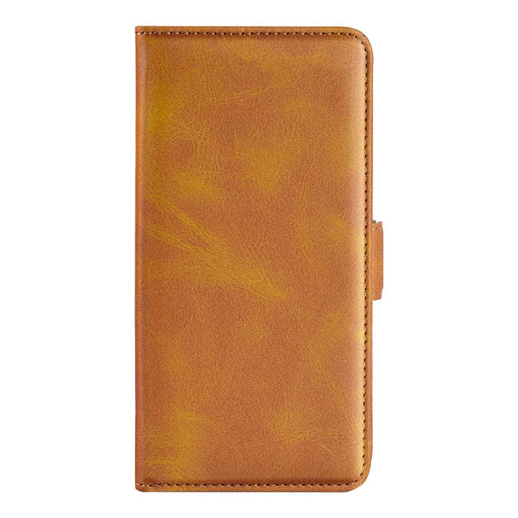 For Motorola Edge 5G 2024 Dual-side Magnetic Buckle Horizontal Flip Leather Phone Case(Yellow)