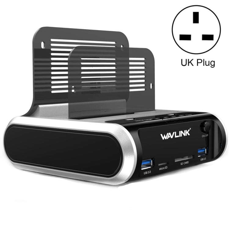Wavlink ST336A SSD HDD Fast Offline Clone SATA  USB 3.0 External Hard Drive Case(UK Plug)