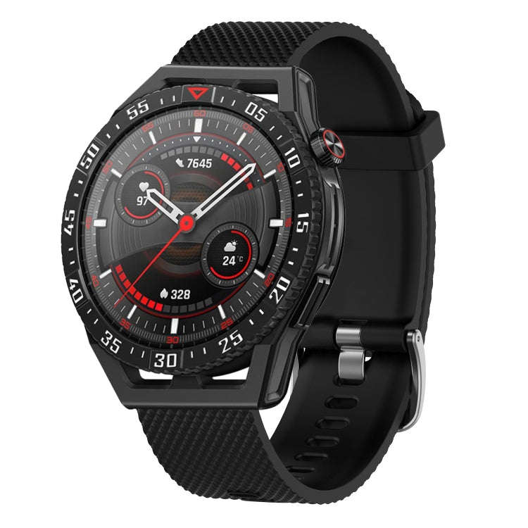 For Huawei Watch GT Runner 22mm Diamond Textured Silicone Watch Band(Red)