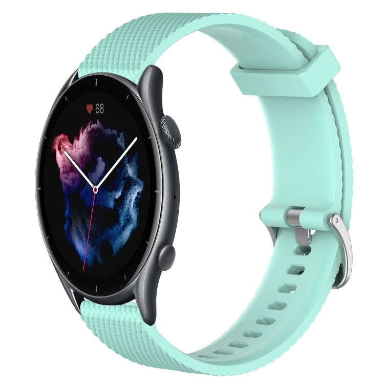 For Amazfit GTR 3 Pro 22mm Diamond Textured Silicone Watch Band(Water Duck)