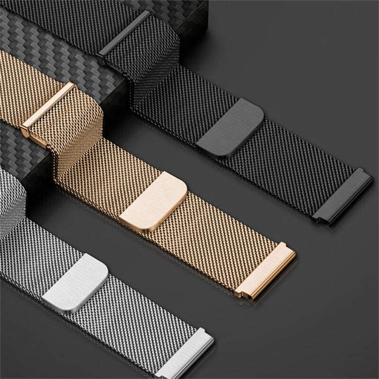 For Huawei Watch GT3 Pro 46mm Milan Double Magnetic Steel Mesh Watch Band(Gray)