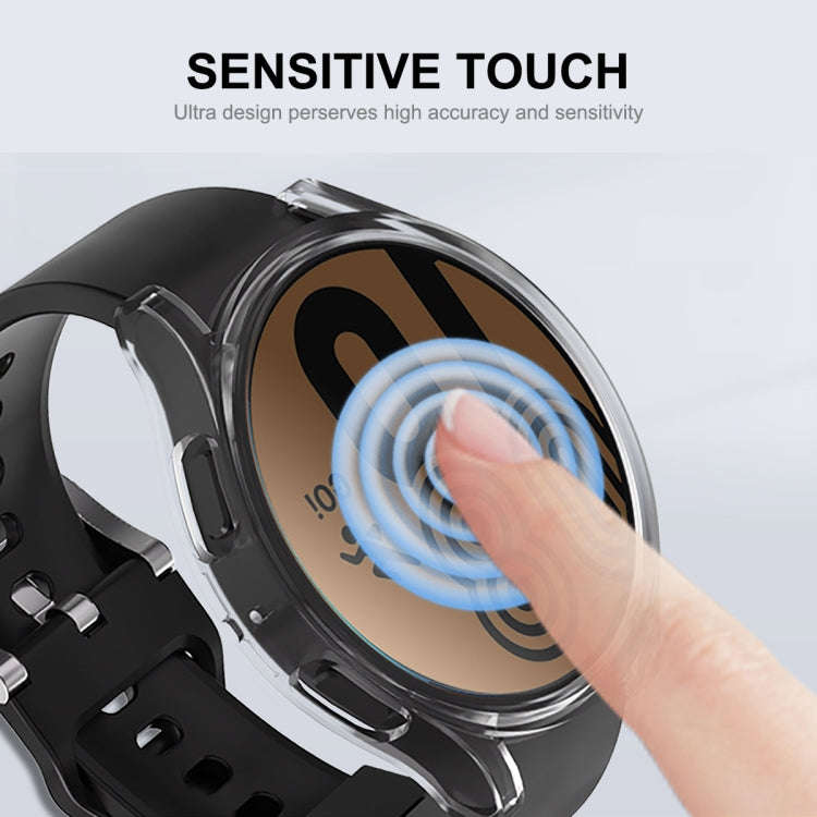 For Samsung Galaxy Watch6 44mm ENKAY Hat-Prince Full Coverage Electroplated Soft TPU Case with Sc...