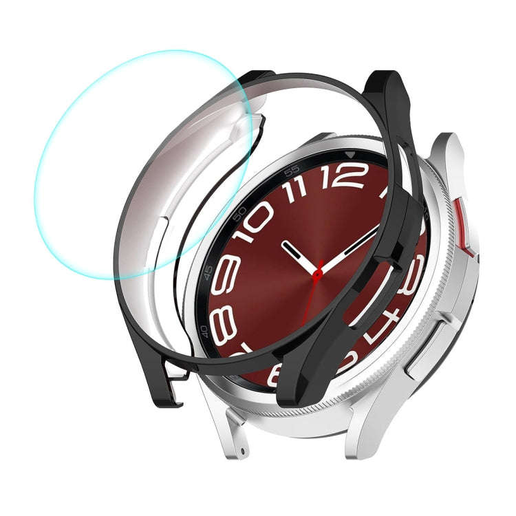 For Samsung Galaxy Watch6 Classic 43mm ENKAY Hat-Prince Electroplated Soft TPU Case + 0.2mm 9H Gl...