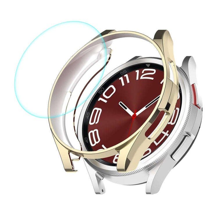 For Samsung Galaxy Watch6 Classic 43mm ENKAY Hat-Prince Electroplated Soft TPU Case + 0.2mm 9H Gl...