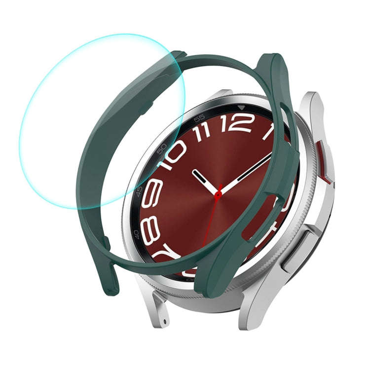 For Samsung Galaxy Watch6 Classic 47mm ENKAY Hat-Prince Electroplated Hard PC Case + 0.2mm 9H Gla...