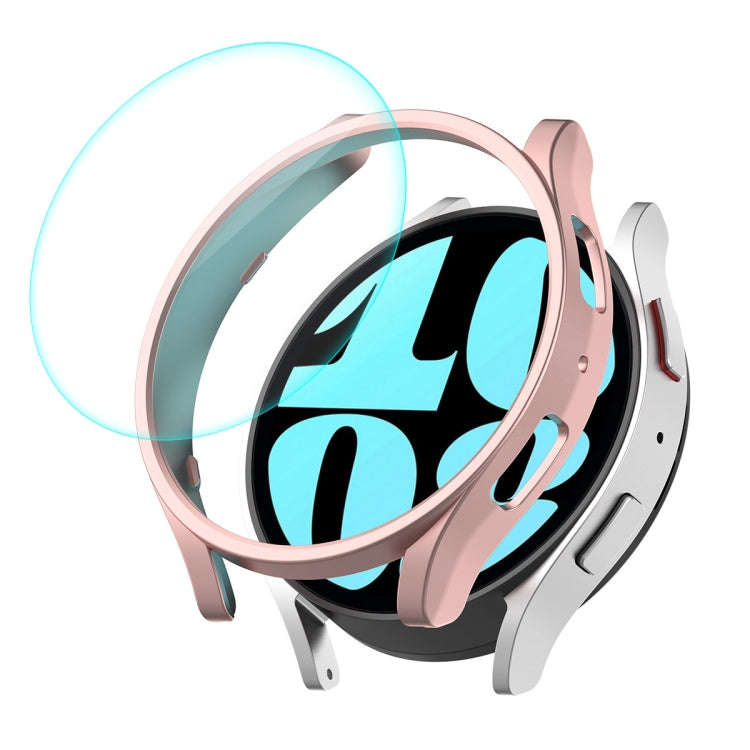 For Samsung Galaxy Watch6 44mm ENKAY Hat-Prince Electroplated Hard PC Case + 0.2mm 9H Glass Scree...