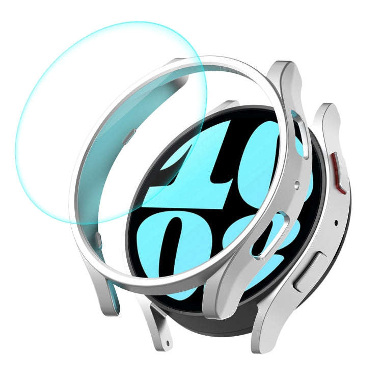 For Samsung Galaxy Watch6 44mm ENKAY Hat-Prince Electroplated Hard PC Case + 0.2mm 9H Glass Scree...