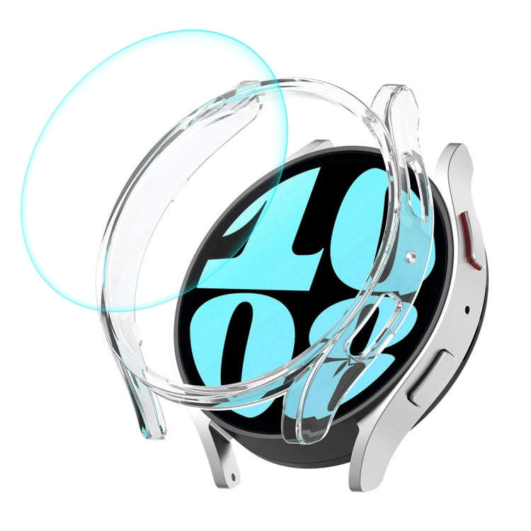For Samsung Galaxy Watch6 44mm ENKAY Hat-Prince Electroplated Hard PC Case + 0.2mm 9H Glass Scree...