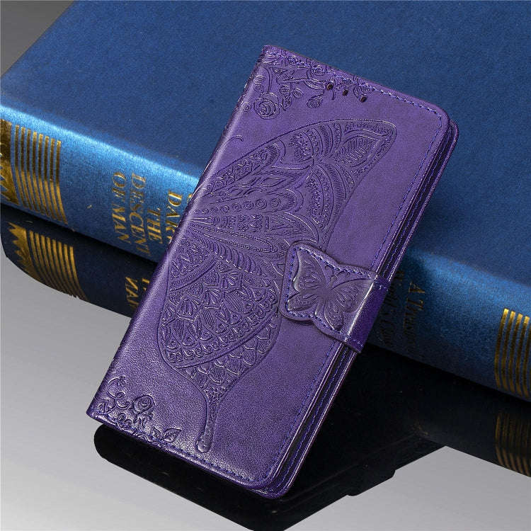 Butterfly Love Flowers Embossing Horizontal Flip Leather Case For One Plus 7  with Holder & Card ...