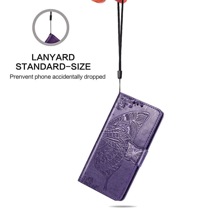 Butterfly Love Flowers Embossing Horizontal Flip Leather Case For One Plus 7  with Holder & Card ...