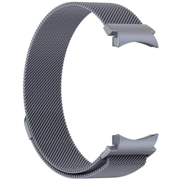 For Samsung Galaxy Watch 6 Classic Button Style Milan Magnetic Metal Watch Band(Gray)