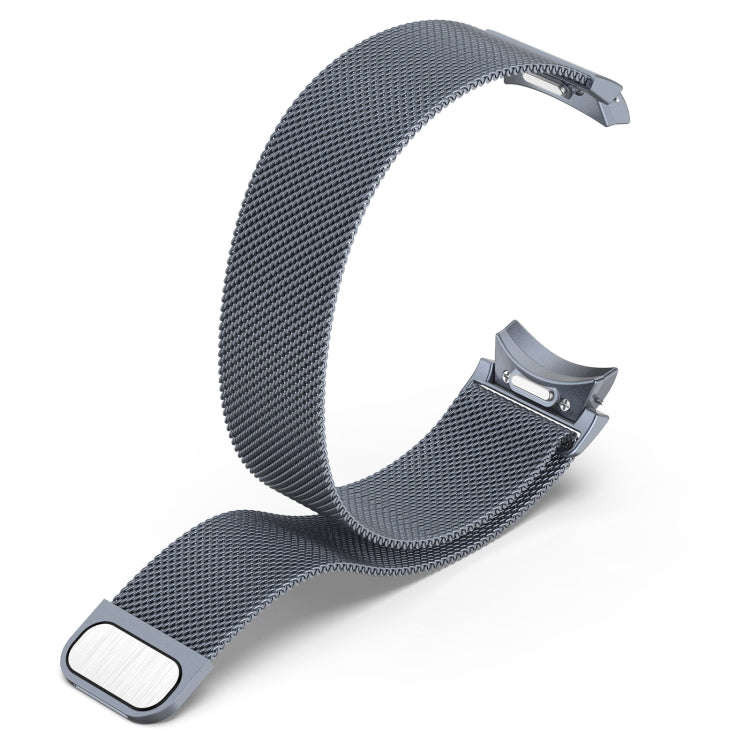 For Samsung Galaxy Watch 6 Classic Button Style Milan Magnetic Metal Watch Band(Gray)