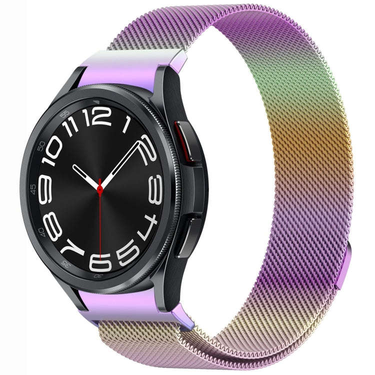 For Samsung Galaxy Watch 6 Classic Button Style Milan Magnetic Metal Watch Band(Color)