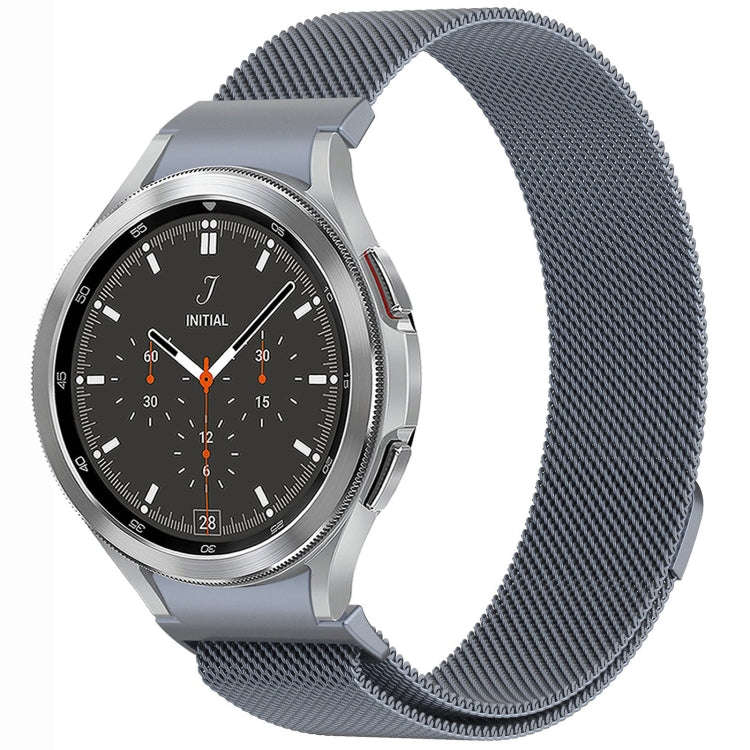 For Samsung Galaxy Watch4 / 4 Classic 46mm Button Style Milan Magnetic Metal Watch Band(Gray)