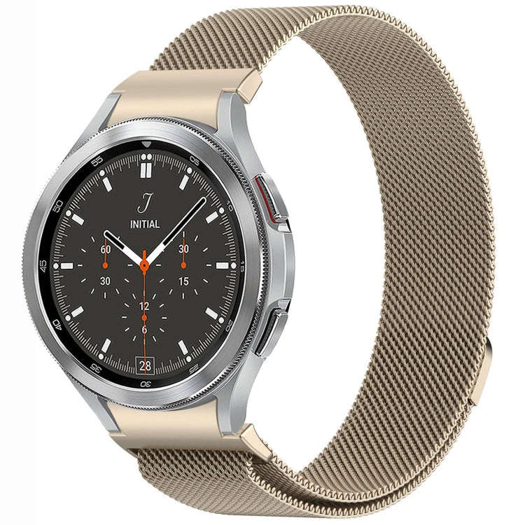 For Samsung Galaxy Watch4 / 4 Classic 46mm Button Style Milan Magnetic Metal Watch Band(Starlight...