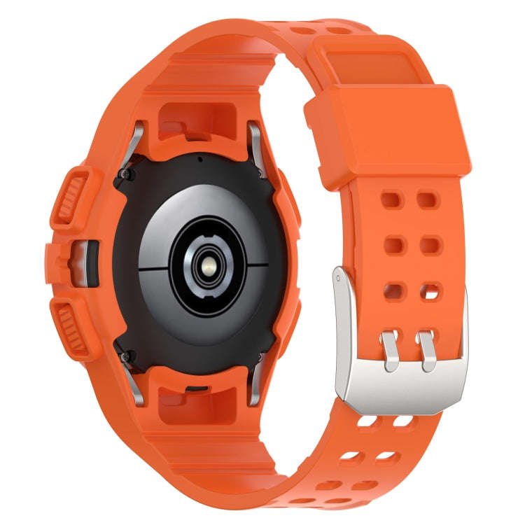 For Samsung Galaxy Watch6 44mm TPU Integrated Silicone Watch Band(Orange)