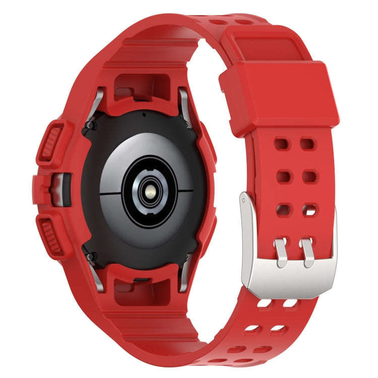 For Samsung Galaxy Watch6 44mm TPU Integrated Silicone Watch Band(Red)