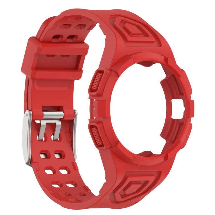 For Samsung Galaxy Watch6 44mm TPU Integrated Silicone Watch Band(Red)