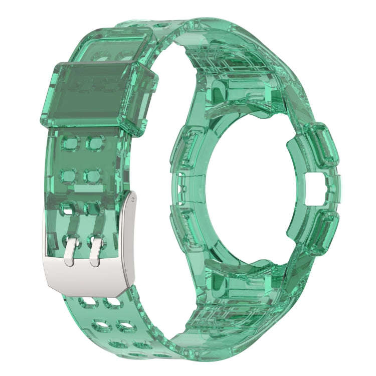 For Samsung Galaxy Watch6 40mm TPU Integrated Silicone Watch Band(Transparent Blue)