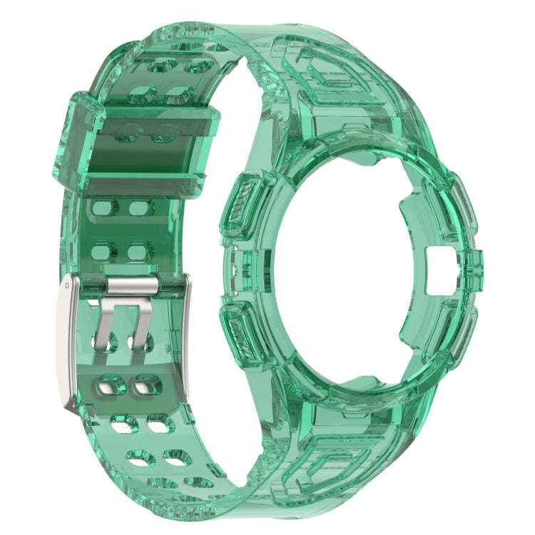 For Samsung Galaxy Watch6 40mm TPU Integrated Silicone Watch Band(Transparent Blue)