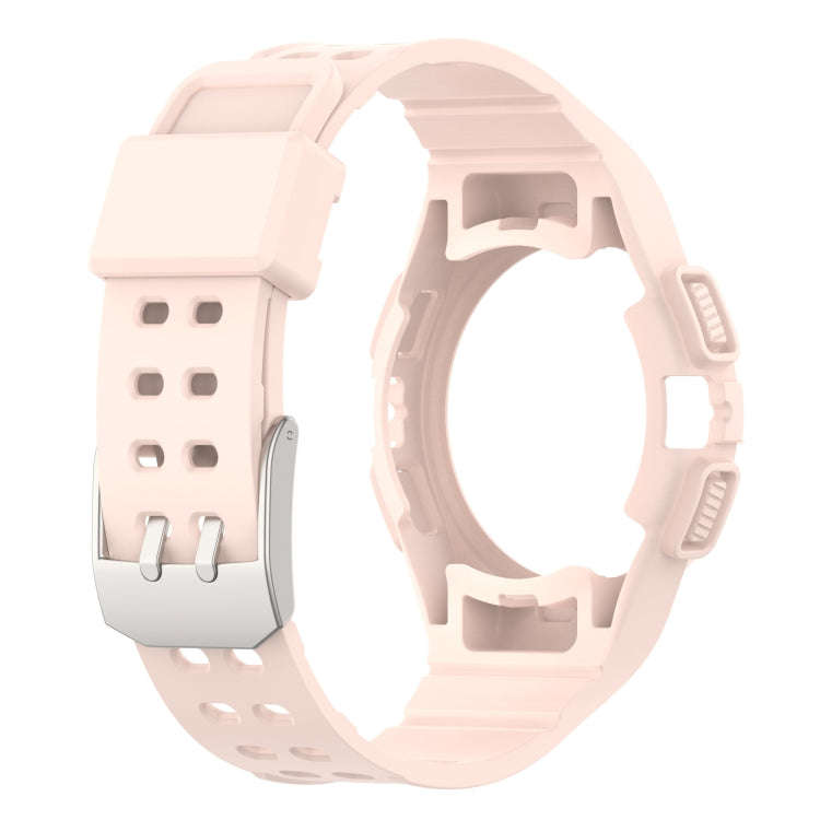 For Samsung Galaxy Watch6 40mm TPU Integrated Silicone Watch Band(Pink)