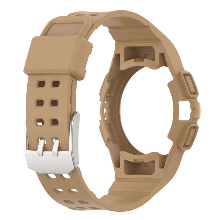 For Samsung Galaxy Watch6 40mm TPU Integrated Silicone Watch Band(Brown)