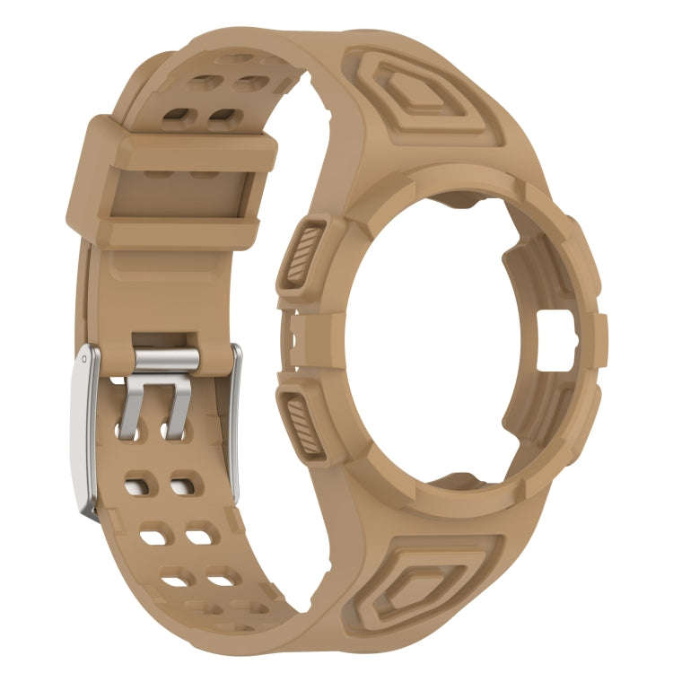 For Samsung Galaxy Watch6 40mm TPU Integrated Silicone Watch Band(Brown)