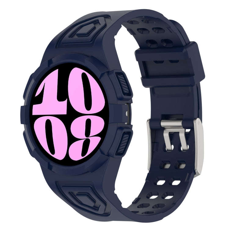 For Samsung Galaxy Watch6 40mm TPU Integrated Silicone Watch Band(Blue)