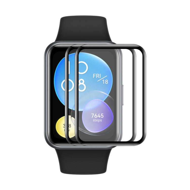 For Huawei Watch Fit Special Edition 2pcs ENKAY 3D Full Coverage Soft PC Edge PMMA HD Screen Film
