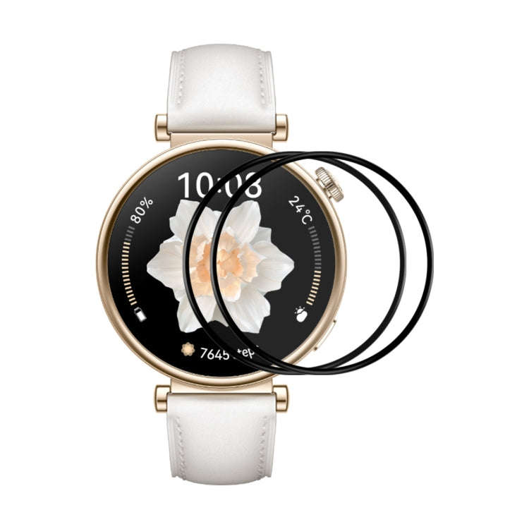For Huawei Watch GT 4 41mm 2pcs ENKAY 3D Full Coverage Soft PC Edge PMMA HD Screen Film